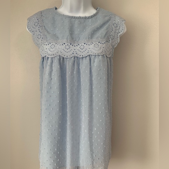 Tops - Pretty Powder Blue Top